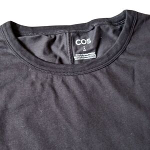 COS Black Long Sleeve Tee Classic Crew Neck